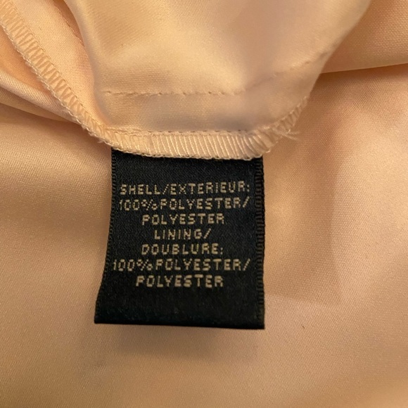 Lauren Ralph Lauren Evening Womens Blush Chiffon Gathered Party Dress Size 16 - Picture 10 of 12